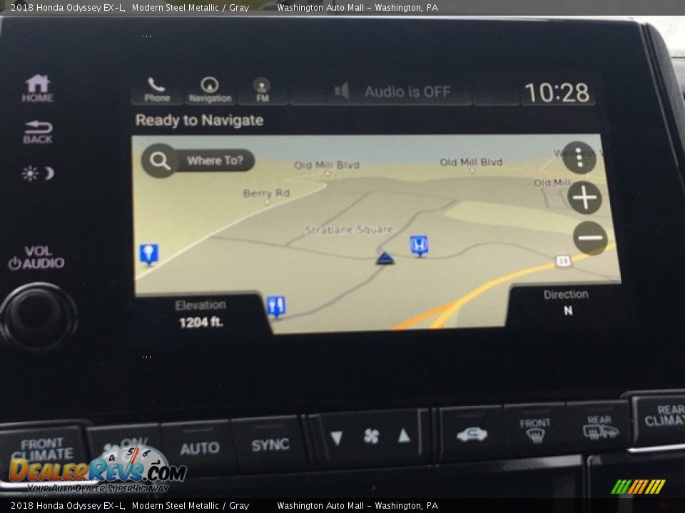 2018 Honda Odyssey EX-L Modern Steel Metallic / Gray Photo #15