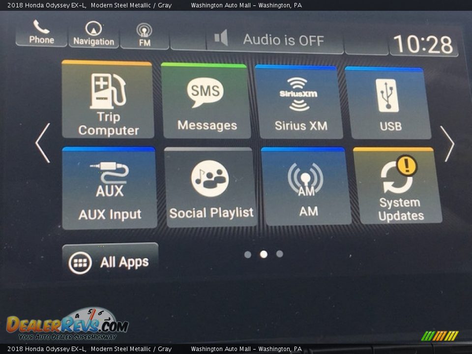 2018 Honda Odyssey EX-L Modern Steel Metallic / Gray Photo #17