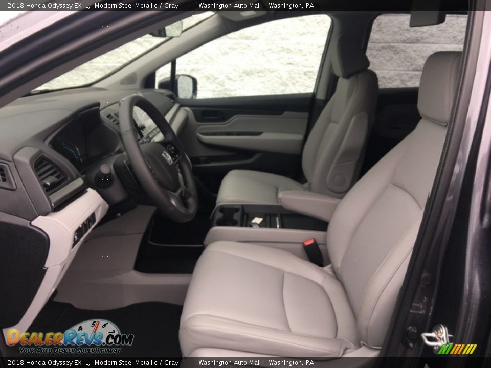 2018 Honda Odyssey EX-L Modern Steel Metallic / Gray Photo #22