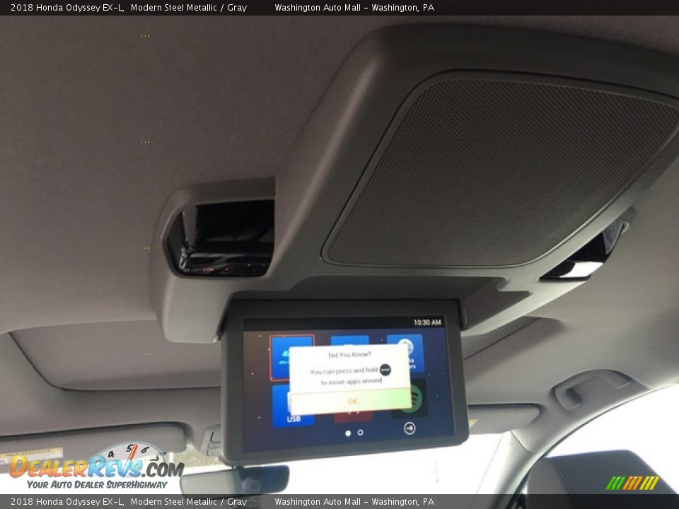 2018 Honda Odyssey EX-L Modern Steel Metallic / Gray Photo #25