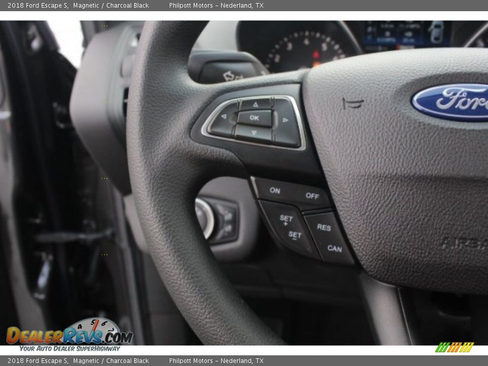 2018 Ford Escape S Magnetic / Charcoal Black Photo #18