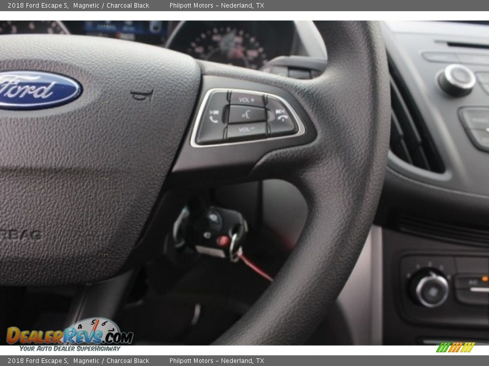 2018 Ford Escape S Magnetic / Charcoal Black Photo #19