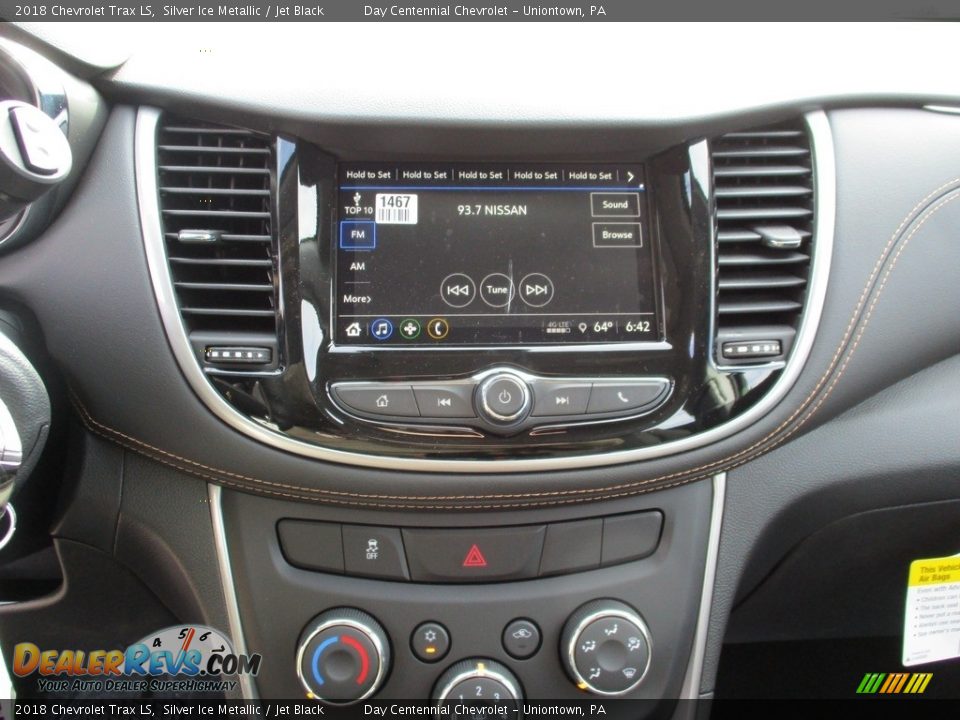 2018 Chevrolet Trax LS Silver Ice Metallic / Jet Black Photo #7