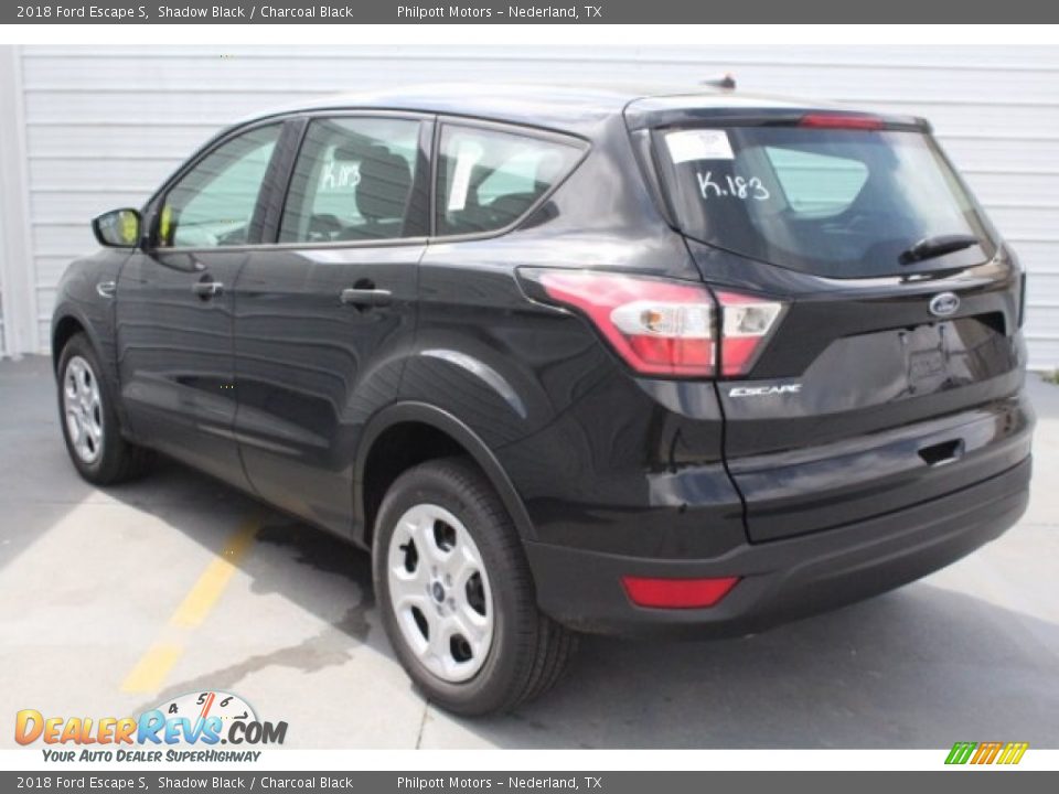 2018 Ford Escape S Shadow Black / Charcoal Black Photo #7