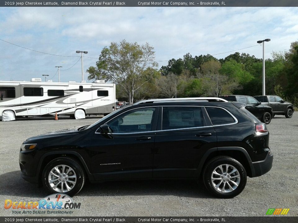 2019 Jeep Cherokee Latitude Diamond Black Crystal Pearl / Black Photo #2