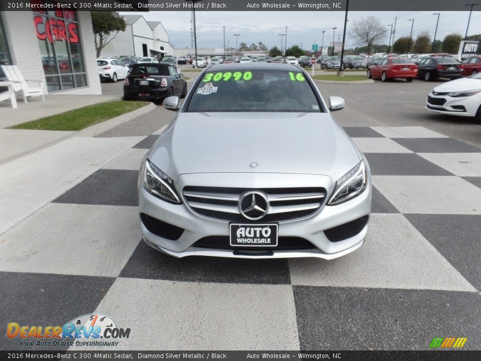 2016 Mercedes-Benz C 300 4Matic Sedan Diamond Silver Metallic / Black Photo #2