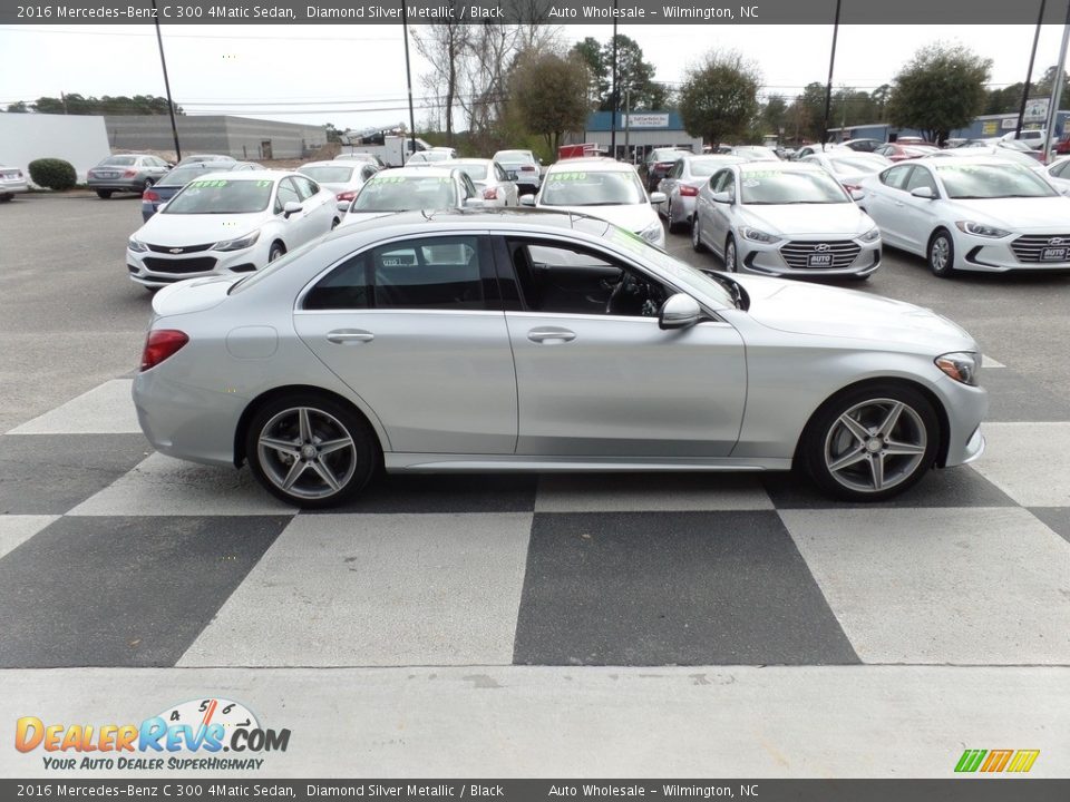 2016 Mercedes-Benz C 300 4Matic Sedan Diamond Silver Metallic / Black Photo #3