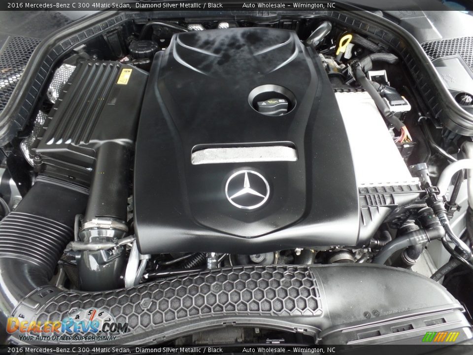 2016 Mercedes-Benz C 300 4Matic Sedan Diamond Silver Metallic / Black Photo #6