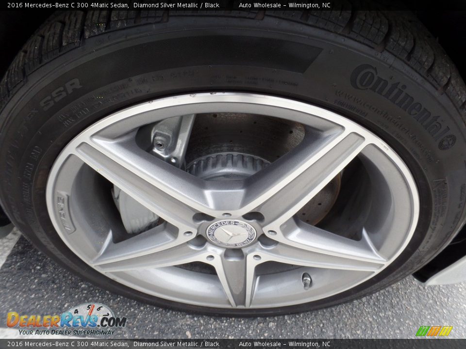 2016 Mercedes-Benz C 300 4Matic Sedan Diamond Silver Metallic / Black Photo #7