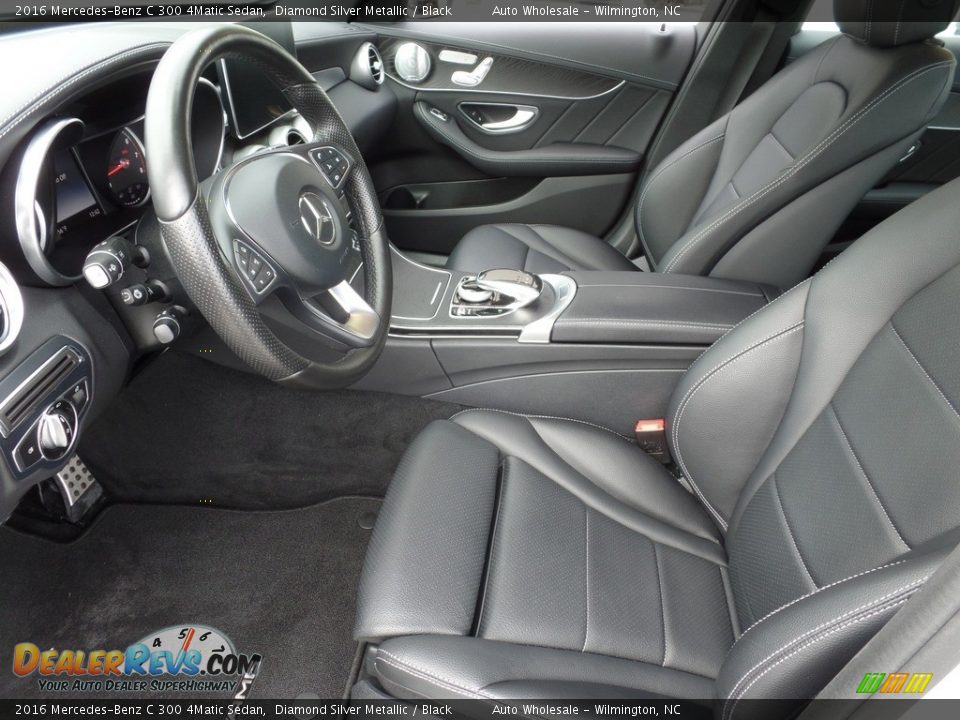 2016 Mercedes-Benz C 300 4Matic Sedan Diamond Silver Metallic / Black Photo #10