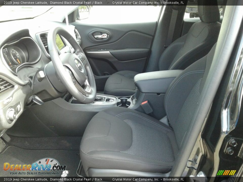 2019 Jeep Cherokee Latitude Diamond Black Crystal Pearl / Black Photo #9