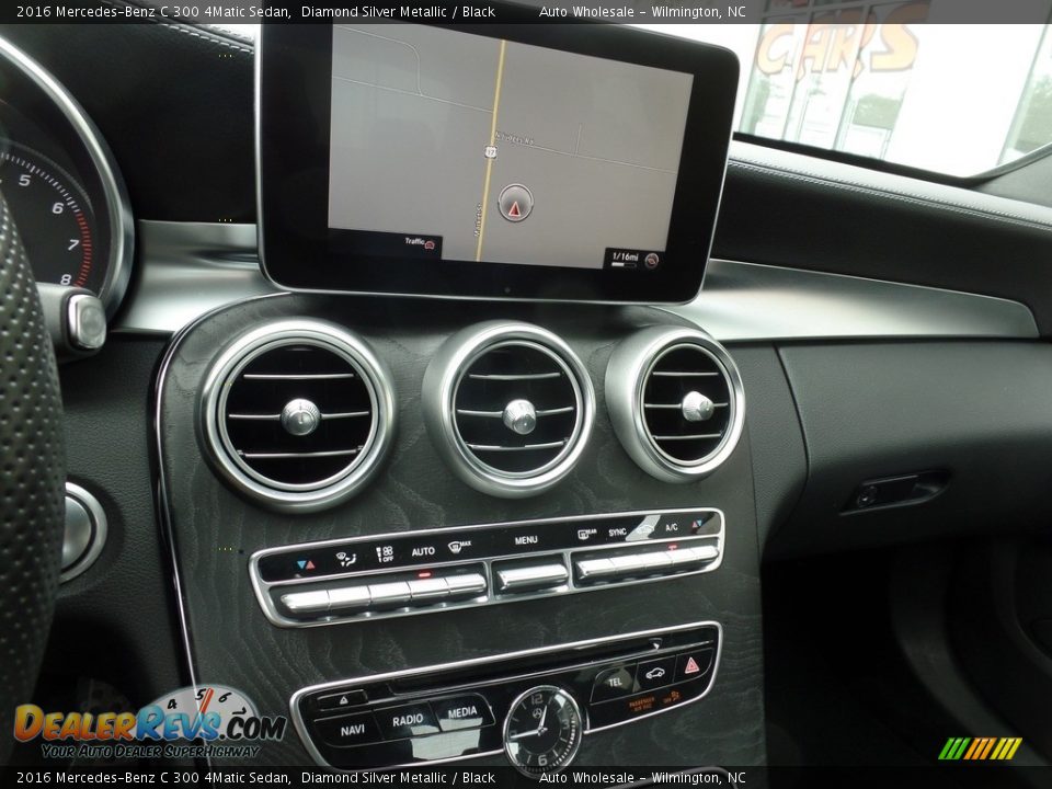 2016 Mercedes-Benz C 300 4Matic Sedan Diamond Silver Metallic / Black Photo #17
