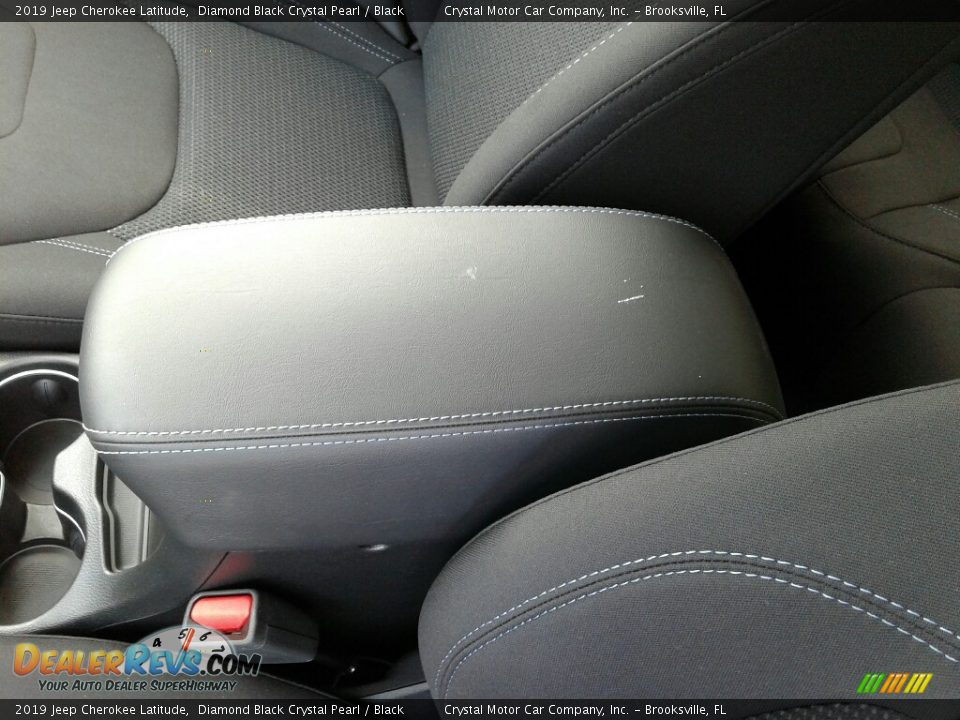 2019 Jeep Cherokee Latitude Diamond Black Crystal Pearl / Black Photo #18