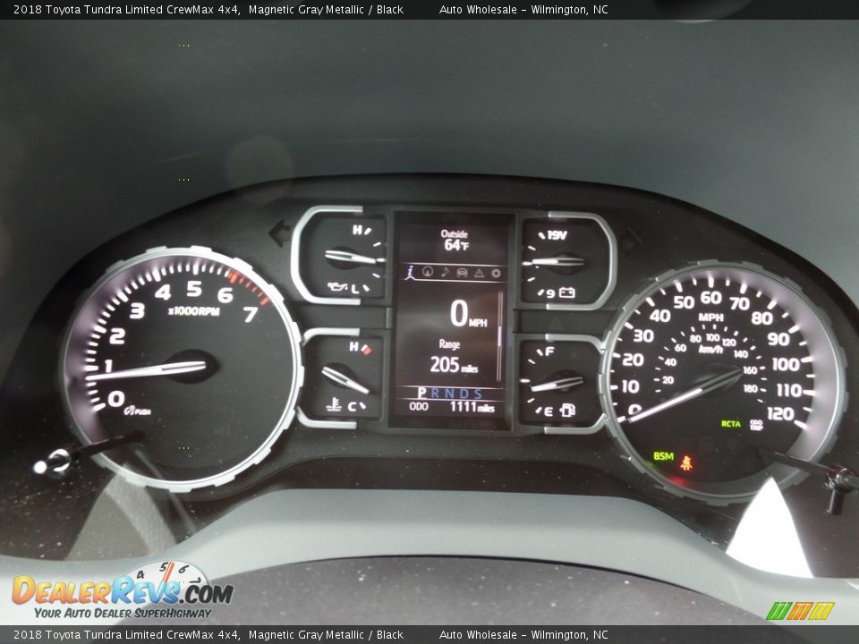 2018 Toyota Tundra Limited CrewMax 4x4 Magnetic Gray Metallic / Black Photo #16