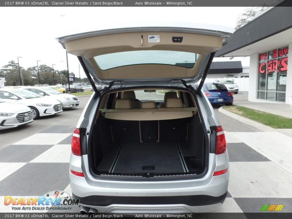 2017 BMW X3 xDrive28i Glacier Silver Metallic / Sand Beige/Black Photo #5