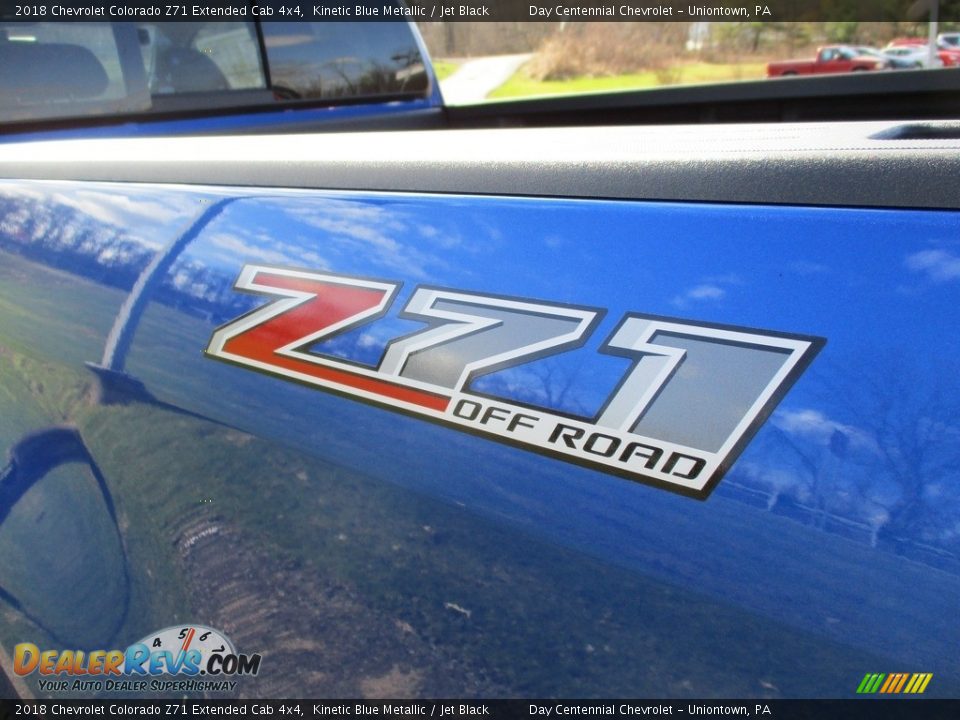 2018 Chevrolet Colorado Z71 Extended Cab 4x4 Kinetic Blue Metallic / Jet Black Photo #7