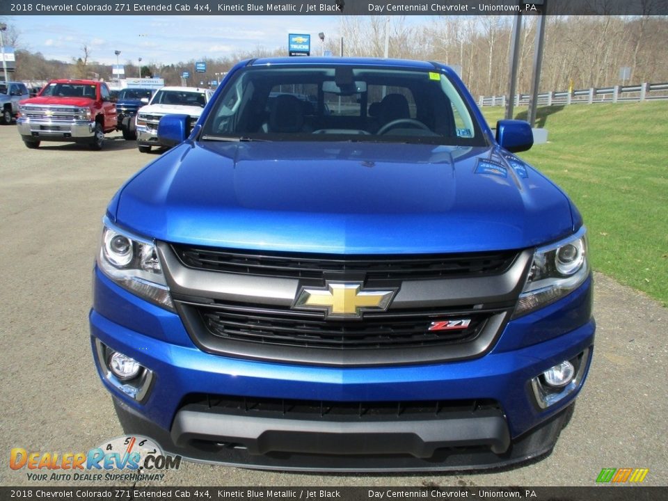 2018 Chevrolet Colorado Z71 Extended Cab 4x4 Kinetic Blue Metallic / Jet Black Photo #10