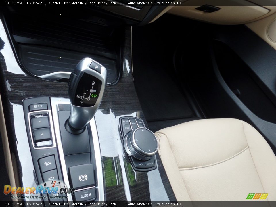 2017 BMW X3 xDrive28i Glacier Silver Metallic / Sand Beige/Black Photo #19