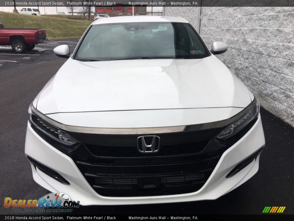 2018 Honda Accord Sport Sedan Platinum White Pearl / Black Photo #2