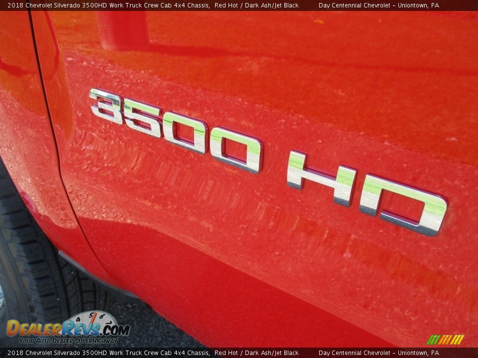 2018 Chevrolet Silverado 3500HD Work Truck Crew Cab 4x4 Chassis Red Hot / Dark Ash/Jet Black Photo #6