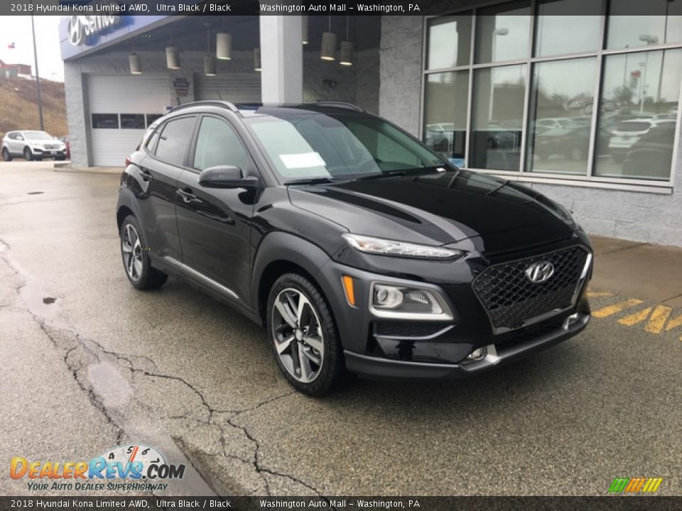 2018 Hyundai Kona Limited AWD Ultra Black / Black Photo #1