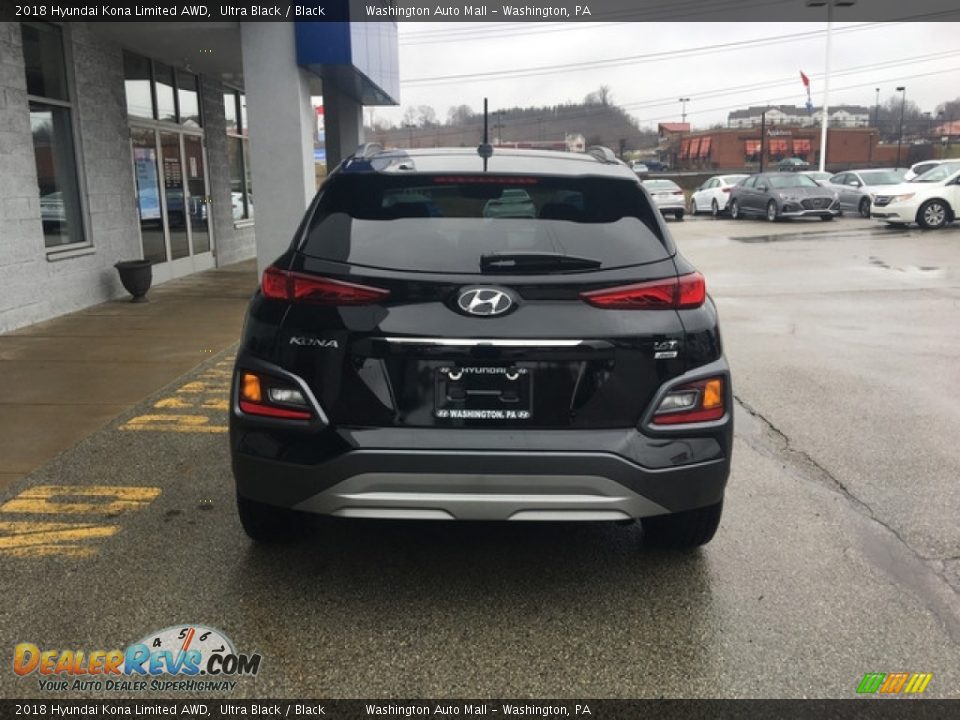 2018 Hyundai Kona Limited AWD Ultra Black / Black Photo #5