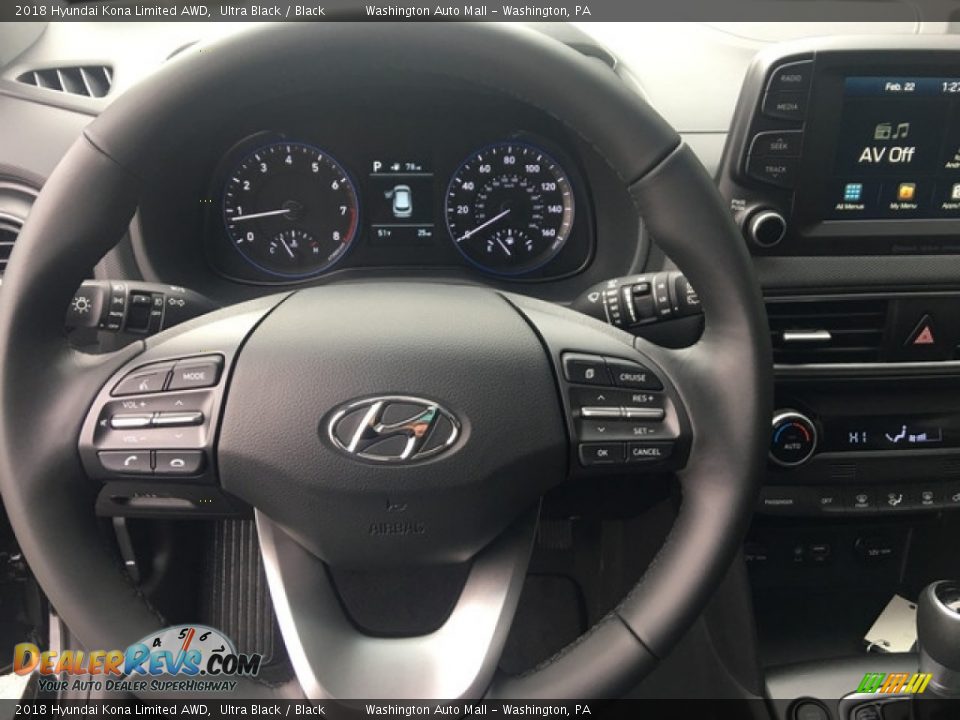 2018 Hyundai Kona Limited AWD Steering Wheel Photo #14