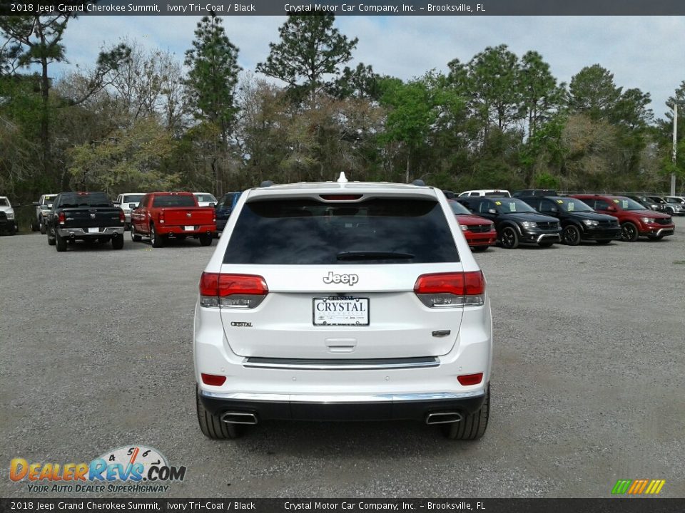 2018 Jeep Grand Cherokee Summit Ivory Tri-Coat / Black Photo #4