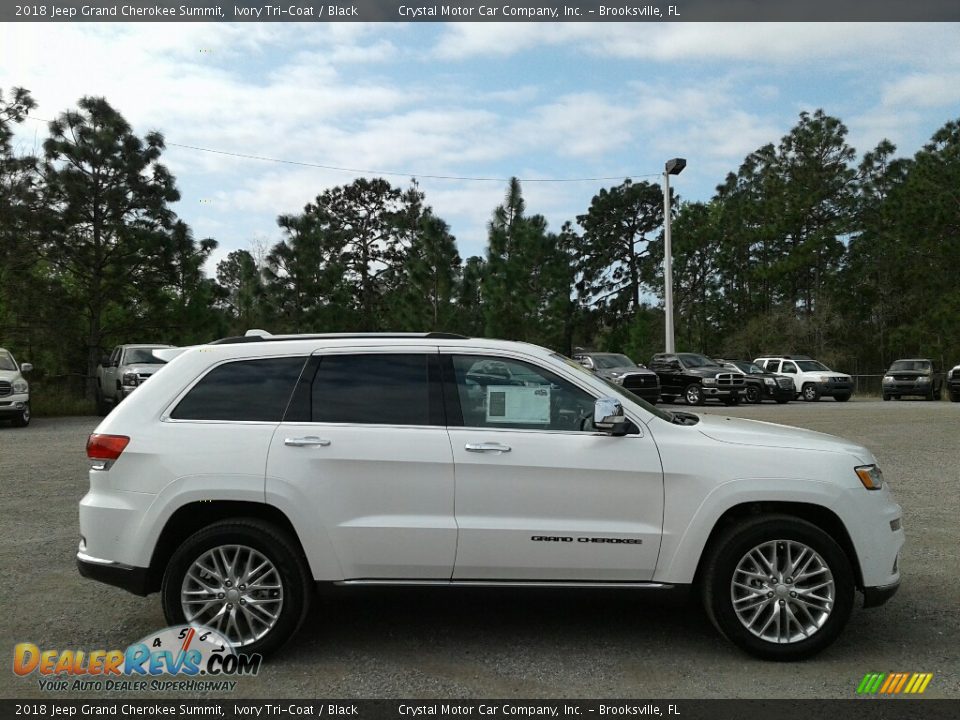 2018 Jeep Grand Cherokee Summit Ivory Tri-Coat / Black Photo #6