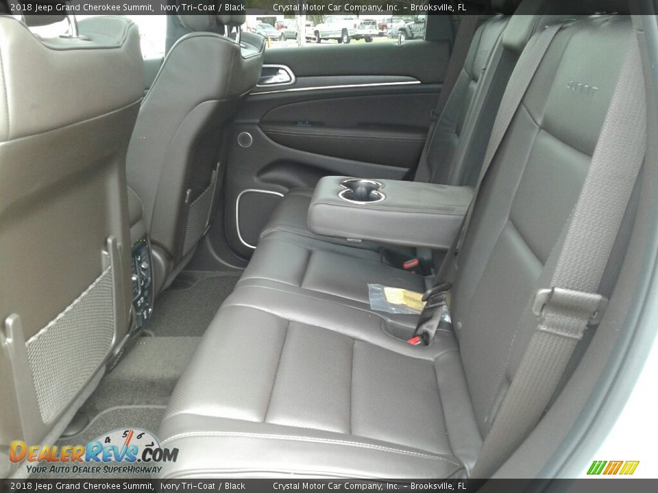 Rear Seat of 2018 Jeep Grand Cherokee Summit Photo #10