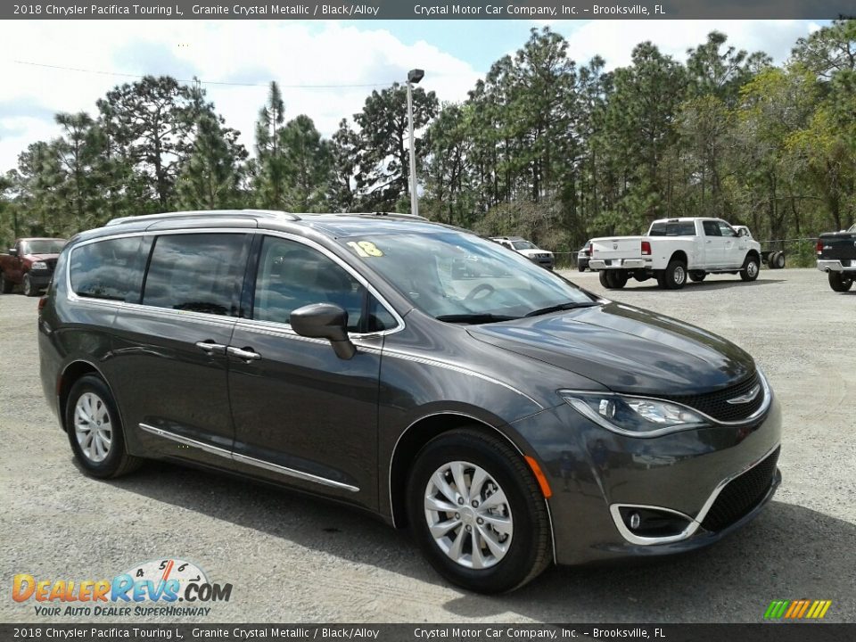 2018 Chrysler Pacifica Touring L Granite Crystal Metallic / Black/Alloy Photo #7