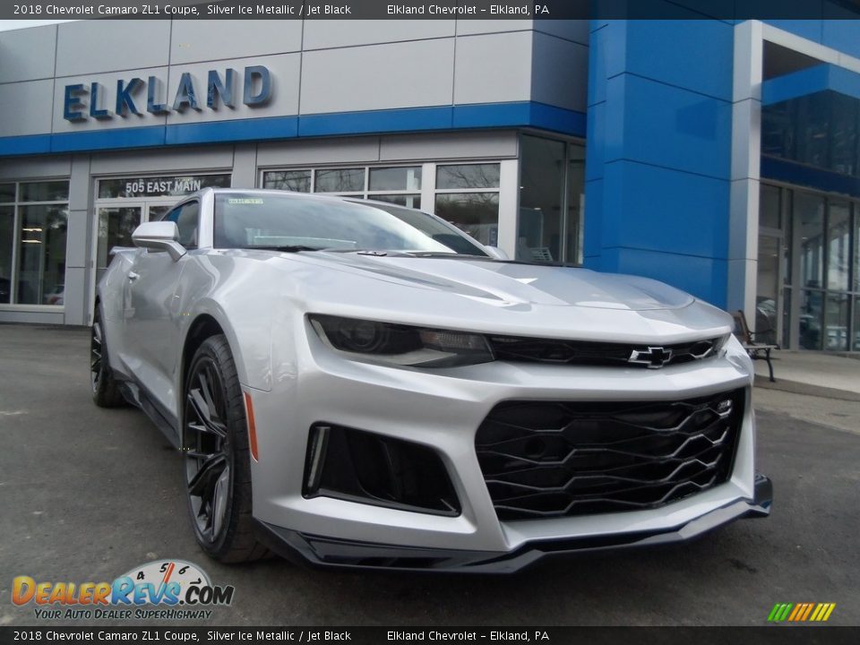 2018 Chevrolet Camaro ZL1 Coupe Silver Ice Metallic / Jet Black Photo #1