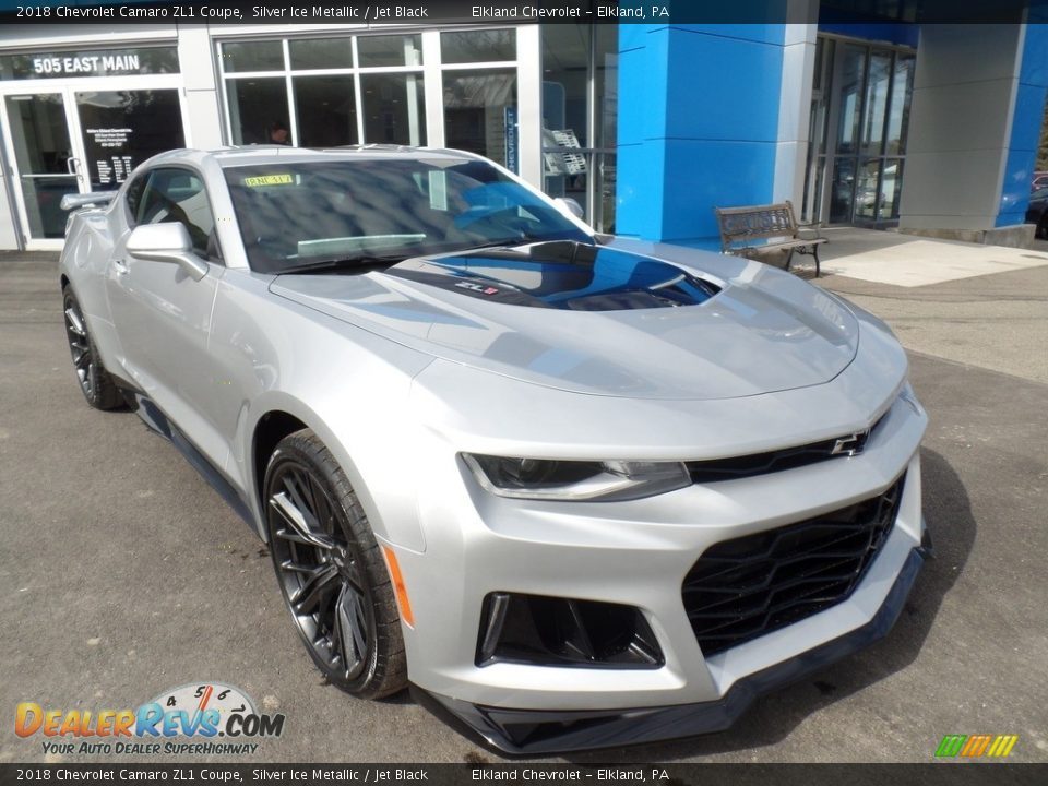 2018 Chevrolet Camaro ZL1 Coupe Silver Ice Metallic / Jet Black Photo #4