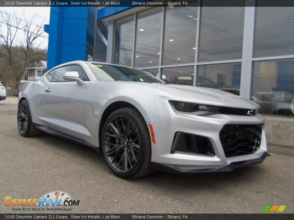 2018 Chevrolet Camaro ZL1 Coupe Silver Ice Metallic / Jet Black Photo #5