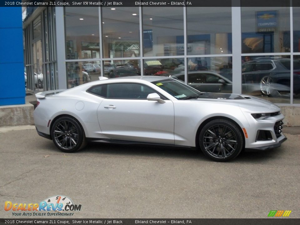 2018 Chevrolet Camaro ZL1 Coupe Silver Ice Metallic / Jet Black Photo #6