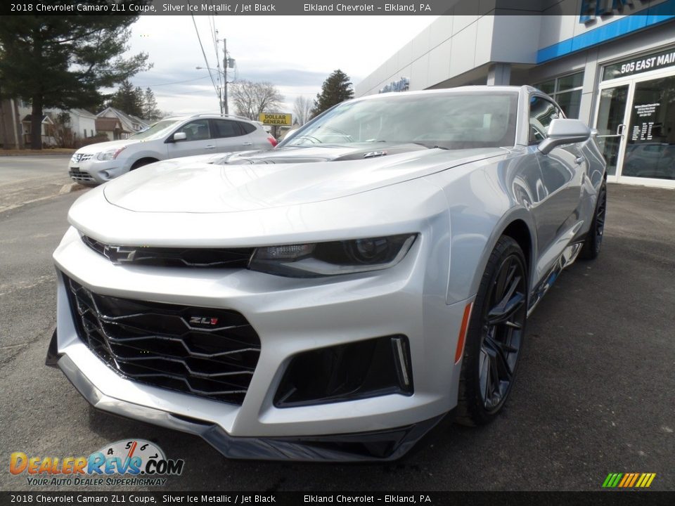 2018 Chevrolet Camaro ZL1 Coupe Silver Ice Metallic / Jet Black Photo #8