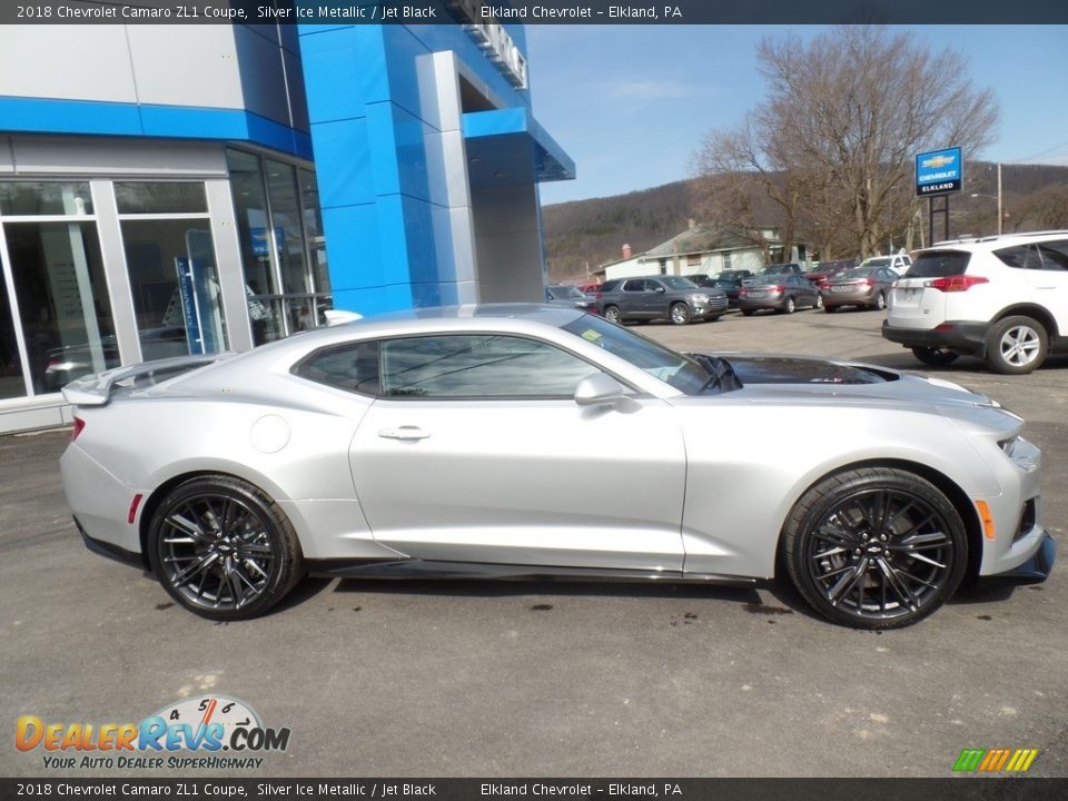 2018 Chevrolet Camaro ZL1 Coupe Silver Ice Metallic / Jet Black Photo #11