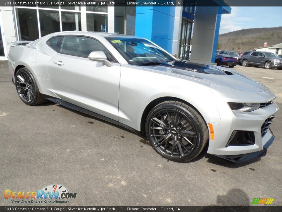 2018 Chevrolet Camaro ZL1 Coupe Silver Ice Metallic / Jet Black Photo #16