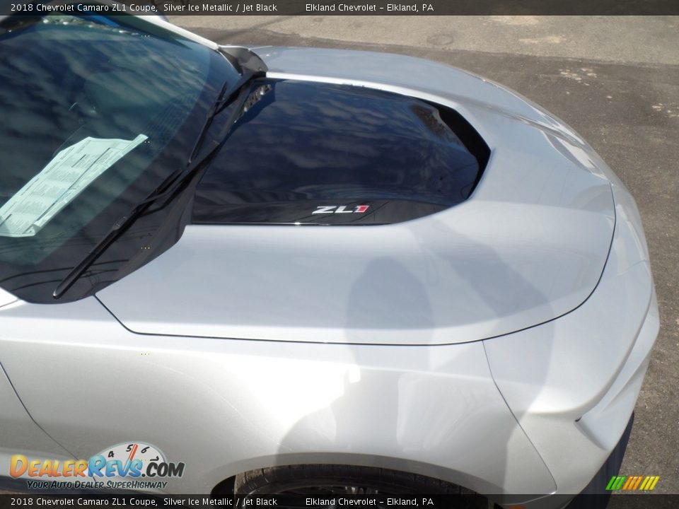 2018 Chevrolet Camaro ZL1 Coupe Silver Ice Metallic / Jet Black Photo #17