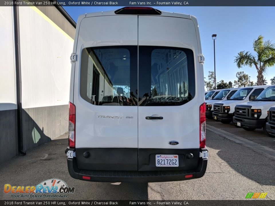2018 Ford Transit Van 250 HR Long Oxford White / Charcoal Black Photo #5