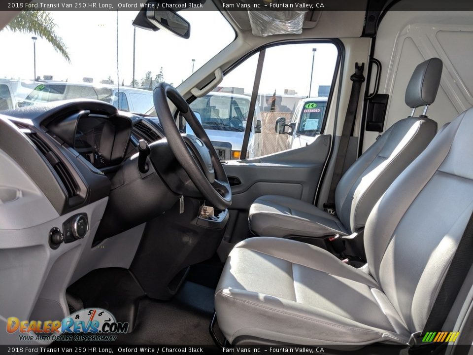 2018 Ford Transit Van 250 HR Long Oxford White / Charcoal Black Photo #8
