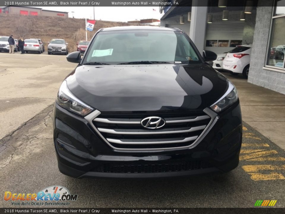 2018 Hyundai Tucson SE AWD Black Noir Pearl / Gray Photo #2
