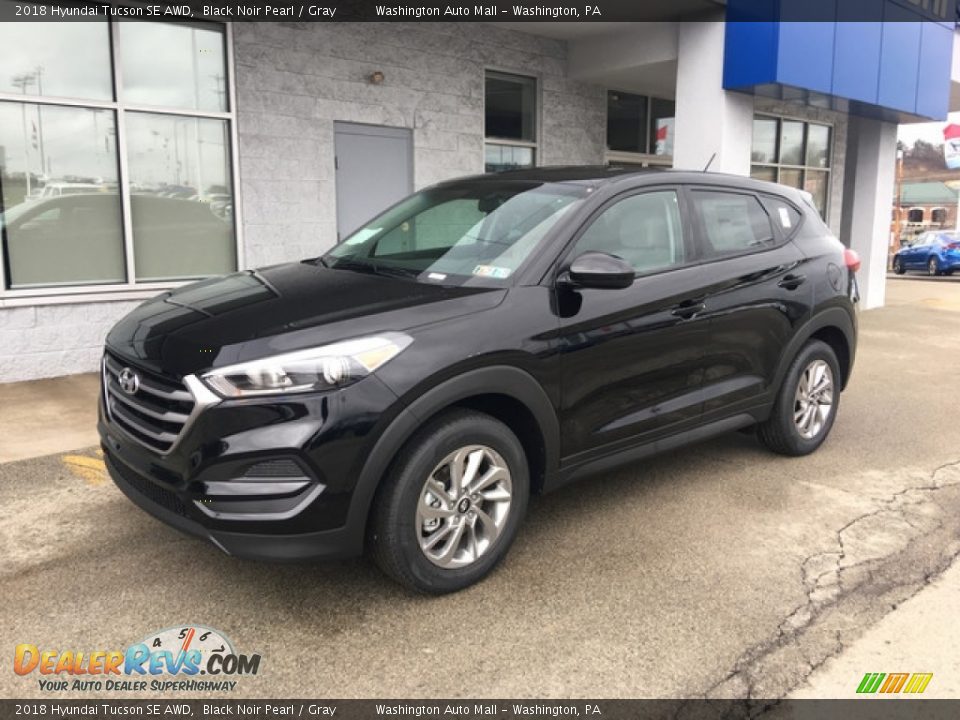 2018 Hyundai Tucson SE AWD Black Noir Pearl / Gray Photo #8
