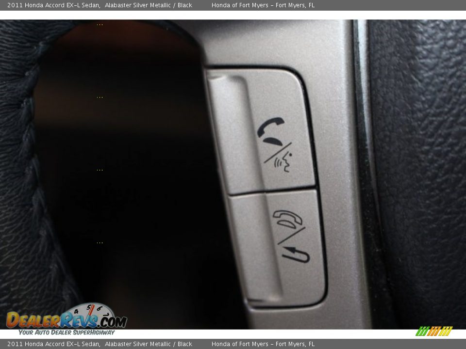 2011 Honda Accord EX-L Sedan Alabaster Silver Metallic / Black Photo #20