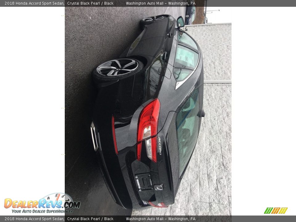 2018 Honda Accord Sport Sedan Crystal Black Pearl / Black Photo #6