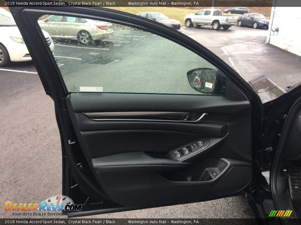 2018 Honda Accord Sport Sedan Crystal Black Pearl / Black Photo #10