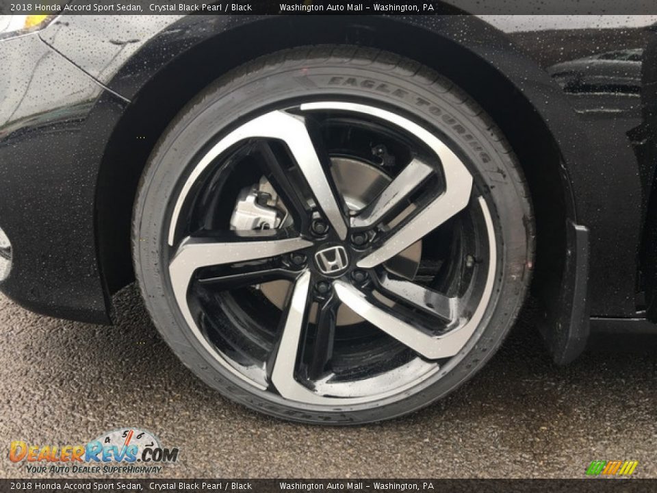 2018 Honda Accord Sport Sedan Crystal Black Pearl / Black Photo #26