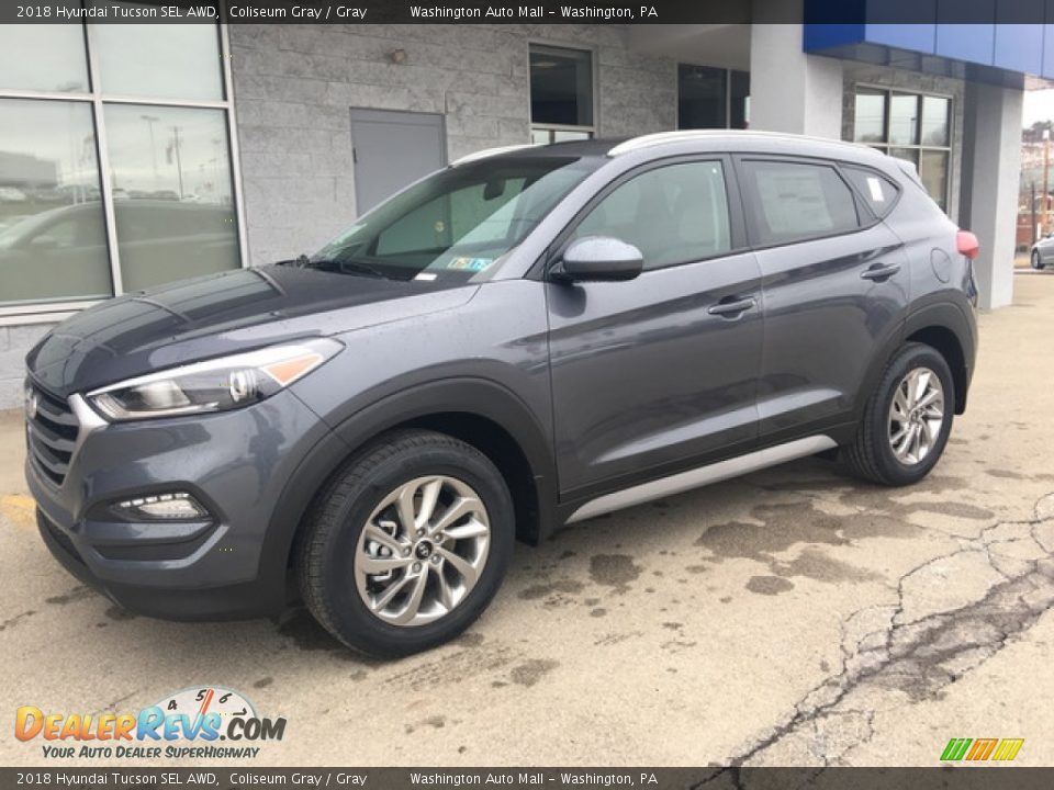 2018 Hyundai Tucson SEL AWD Coliseum Gray / Gray Photo #9