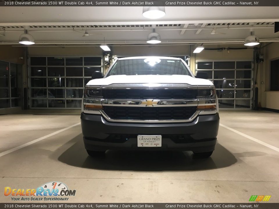 2018 Chevrolet Silverado 1500 WT Double Cab 4x4 Summit White / Dark Ash/Jet Black Photo #8