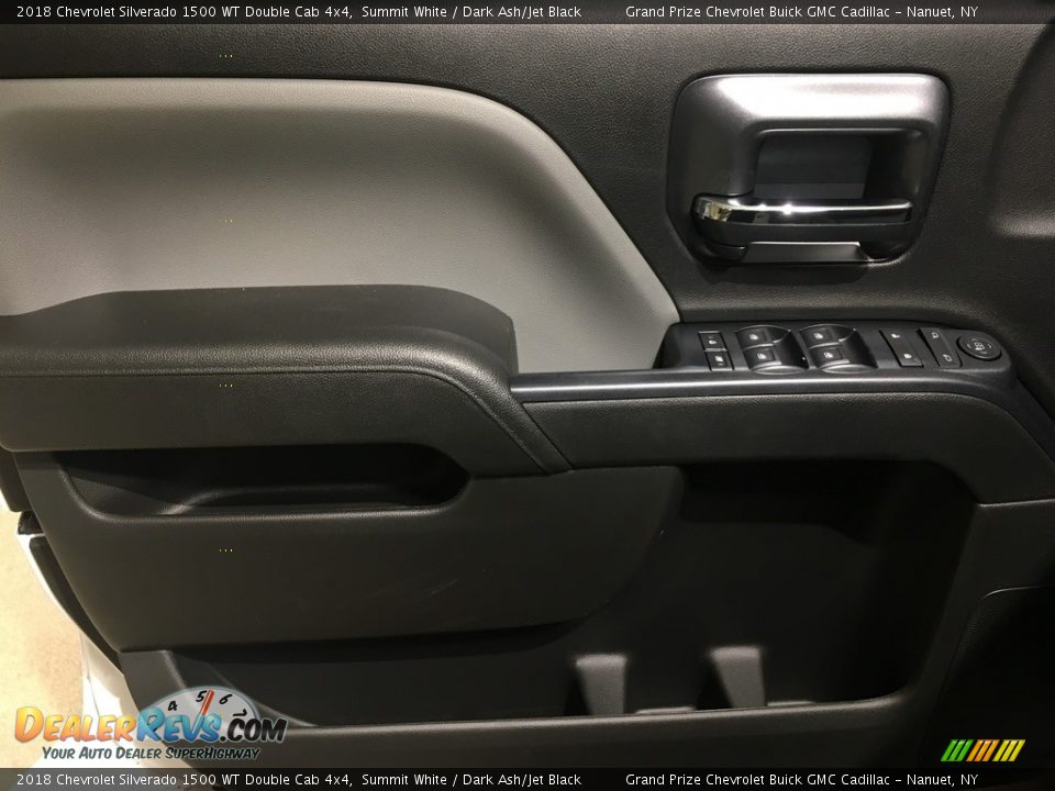 2018 Chevrolet Silverado 1500 WT Double Cab 4x4 Summit White / Dark Ash/Jet Black Photo #11